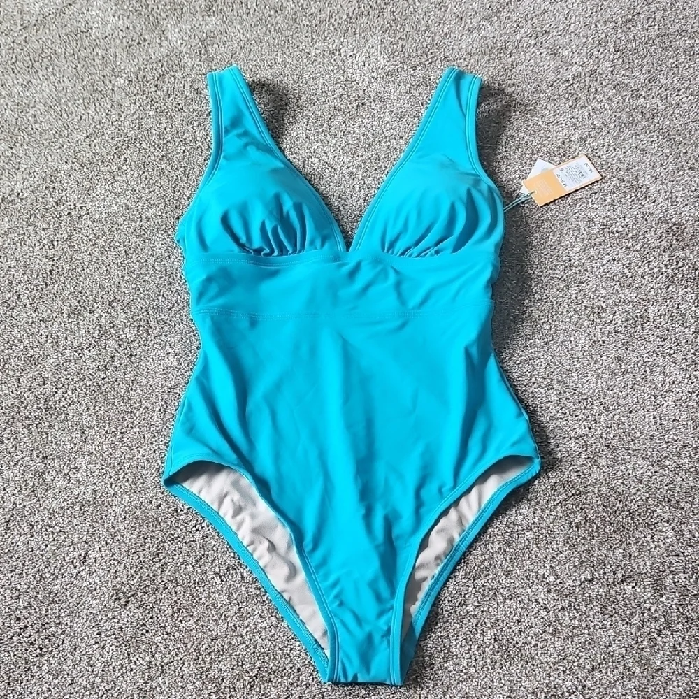 Kona Sol Teal One Piece Swimsuit